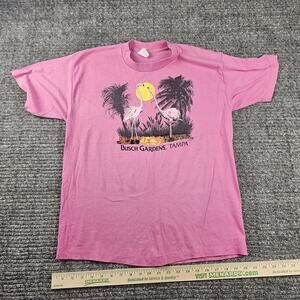 Vintage Busch Gardens Shirt Mens M/L Tampa Florida Tigers Wildlife 90s Tee